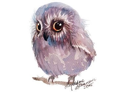 Watercolor Cutie Owl art for kids illustration illustration art kids illustration owl owl art watercolor watercolor painting watercolour