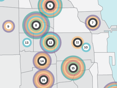 LISC Chicago neighborhood network map