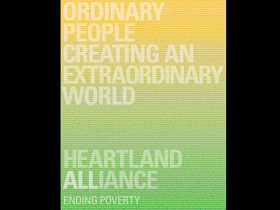 Heartland Alliance employee poster non profit poster