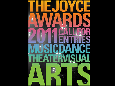 The Joyce Awards art culture diversity gradient poster