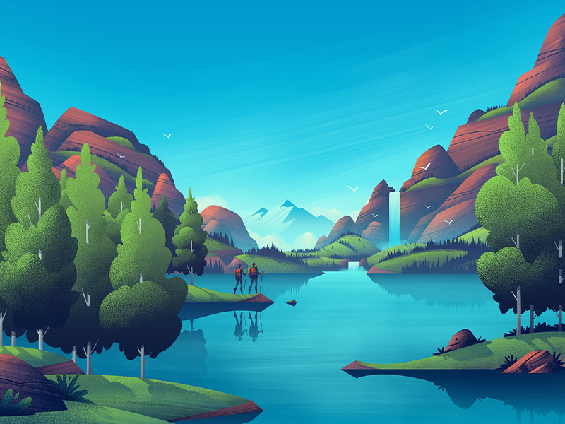Discovery Lake by Brian Edward Miller on Dribbble