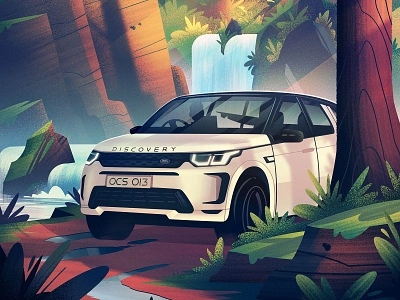 Land Rover: Forest Adventure adventure advertising automotive campaign cars illustration land rover orlin culture shop outdoors retro vintage