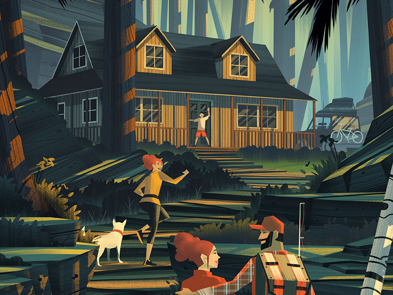 tuff shed · family vacation by brian edward miller on dribbble