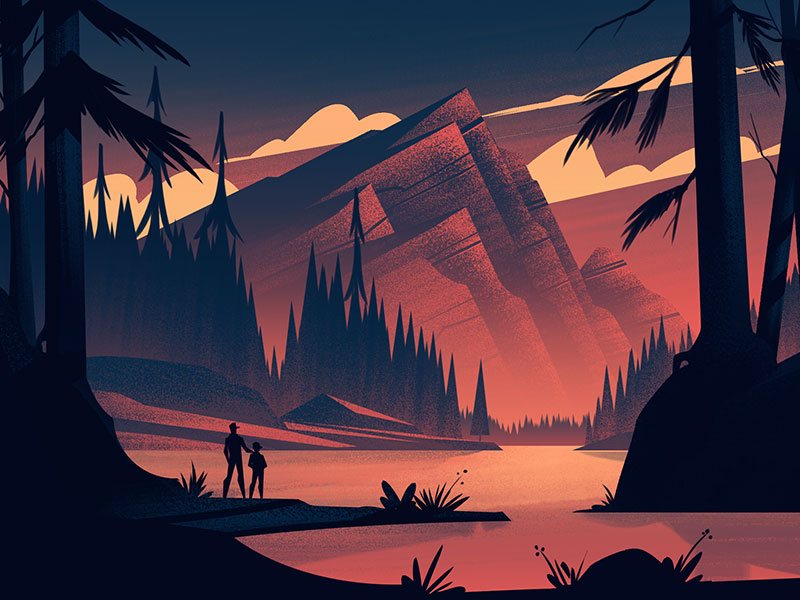 Lake of Light by Brian Edward Miller on Dribbble