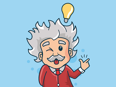 Albert Einstein albert einstein cartoon character character idea