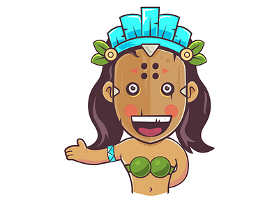 Indian Mask Girl