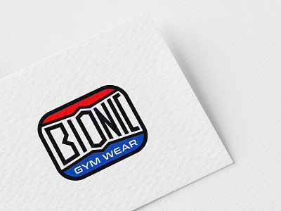 Bionic branding design gym logo logo typography