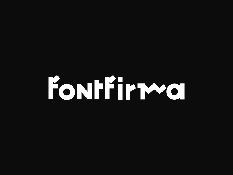 Fontfirma black fonts free fonts id identity letters logo type typography white
