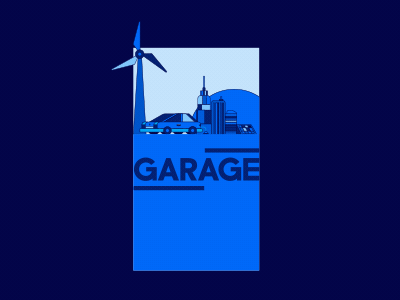 Badges for GARAGE Museum 2d badge bio blue city clear eco finance flat minimal motion museum outline shape typography