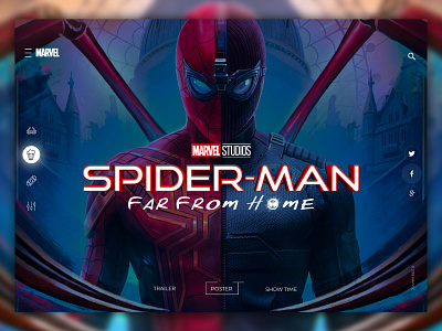 Spiderman Movie Web Concept design ui design uiux web webdesign website website design
