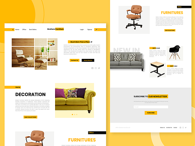 Furniture Shop Web UI Concept 2019 branding colourful ecommerce figma flat furniture invision landing page minimal online shop shop trend ui ui ux webdesign website