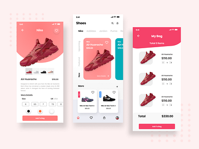 Shoe shop app concept (UI Practice 01) 2019 add to cart adobexd ecommerce ecommerce shop figma flat iso minimal minimalism product shop shopping app store ui ux