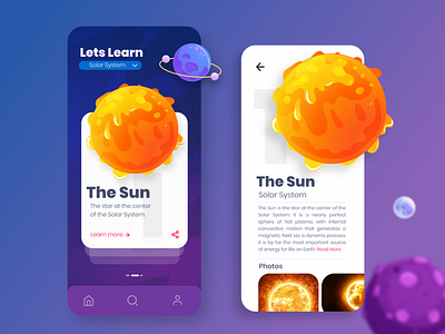 Learning app concept (UI Practice 02)