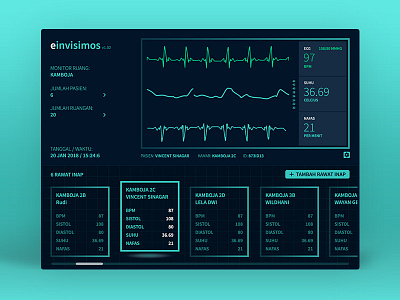 Einvisimos electrocardiography heart monitor medical web admin wed design