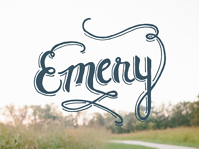 Emery - Handlettering custom lettering handlettering lettering type typography