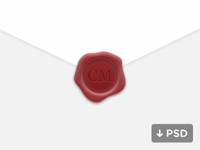 Wax Seal Download download envelope free freebie monogram psd wax seal