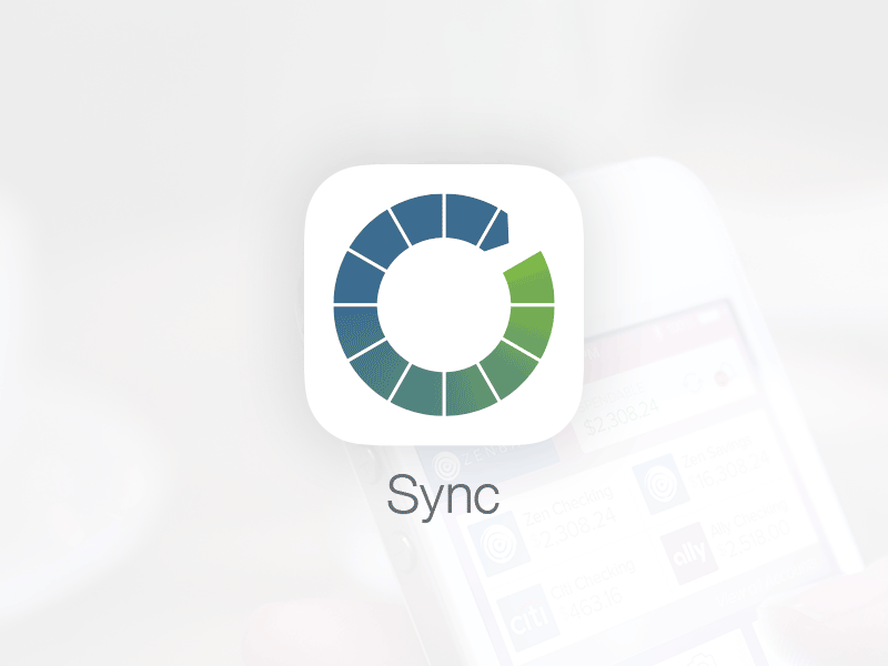 Sync 2 app app icon finance icon logo money pfm spending sync