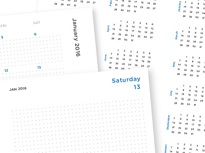 Dot Grid Planner calendar daily dot grid organized paper planner