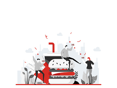 Burger Day! charachter design graphic design graphic art illustration vector