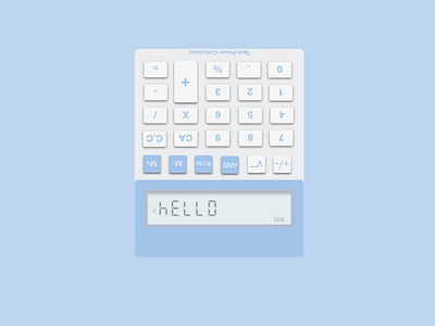 Daily UI 002 | Calculator design flat ui ux vector