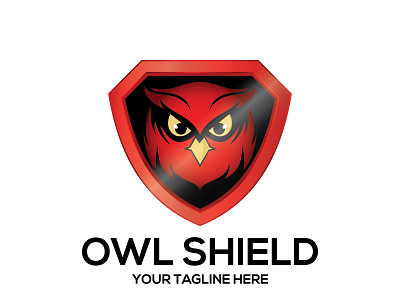 Owl Logo Shield Security