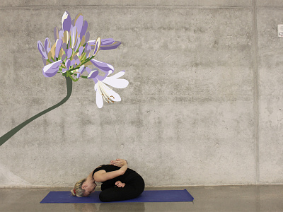 Yoga design illustration