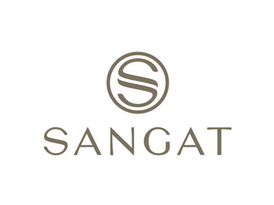 Logo Design | Sangat | Wellness Centre and Spa brand business card envelope invitation letterhead logo design print design sangat spa stamp stationery wellness