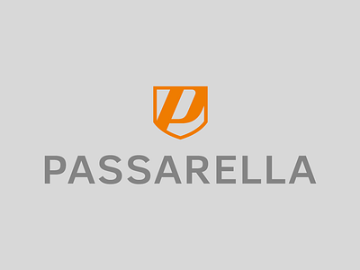 Passarella P Logo Design badge car dealership design logo motorbike shield symbol