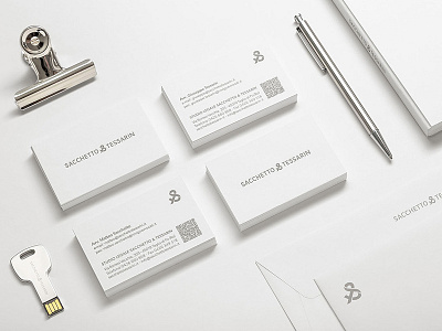 Sacchetto&Tessarin / Logo Design and Branding / Stationery animation branding business cards firm law lawyer letterhead lettering monogram stationery