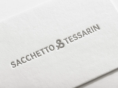 Sacchetto&Tessarin / Logo Design and Branding / Letterpress animation branding business cards firm law lawyer letterhead lettering monogram stationery