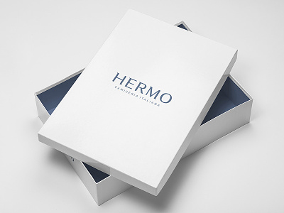 HERMO Shirt Manufacture / Rebrand / Packaging, Box branding fashion lettering logo logotype packaging rebrand shirt stationery