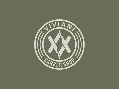 Logo / Viviani Barber Shop barber shop blade branding coiffeur hairdresser hairdressing hairstylist logo design modern sign stationery tatoo