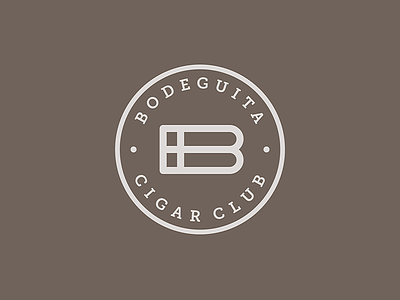 Logo Bodeguita Cigar Club b monogram branding cigar construction hidden message logo design project symbol tobacco