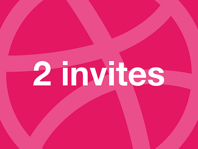 2 Invitations Dribbble dribbble invitation invitations invite invites