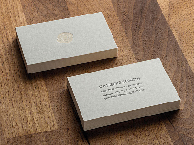 Giuseppe Soncin - Personal Brand - Business Cards