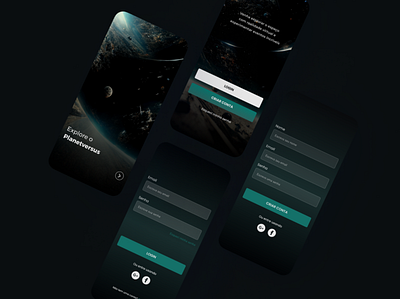 Mobile App Design - Planetversus app app design design design app illustration mobile ui
