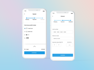 Mobile App Design - Checkout