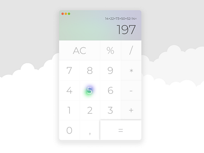 Calculator — DailyUI Design Challenge 4/∞