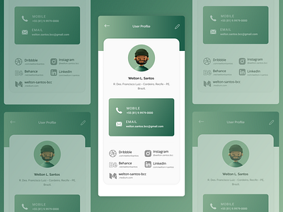 User Profile — DailyUI Design Challenge 6/∞ dailyui figma ui user porfile