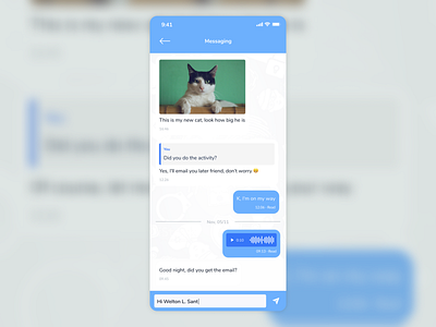 Direct Messaging — DailyUI Design Challenge 13/∞ dailyui direct messaging figma ui