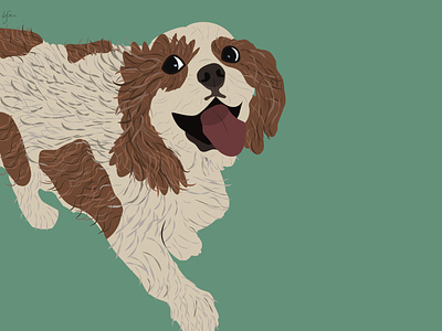 pupper design flat illustration minimal puppy vector