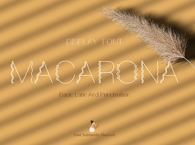 Macarona Font thin wavy