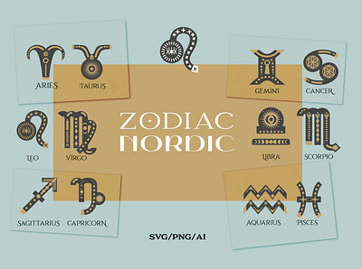 Zodiac Decor designs, themes, templates and downloadable graphic ...