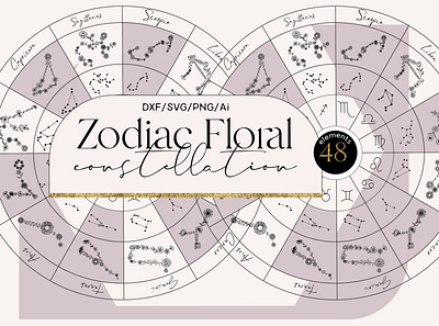 Zodiac floral constellation april birthday aries sign art astrology birthday shirt circle logo constellation earth esoteric floral aries floral zodiac sacred geometry flower aries flower aries stencil flower zodiac gold abstract horoscope mystic print wild flower aries zodiac birthday