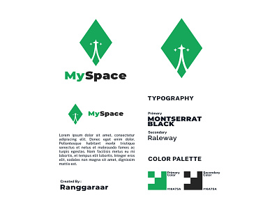 MySpace Logo Breakdown branding clean design flat graphic design icon illustration illustrator logo minimal typography vector