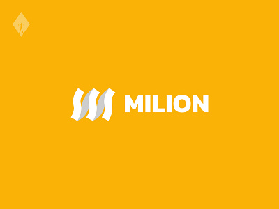 MILION Logo abstract branding corporate logo graphic design logo minimalist monogram