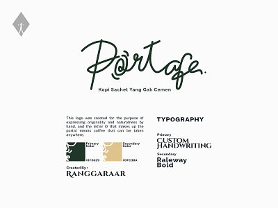 Portafe - Logo Breakdown branding business coffee design graphic design handwriting icon logo typography wordmark