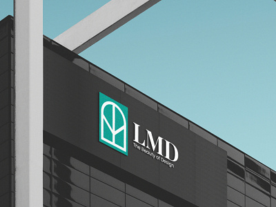 LMD - sign mockup branding corporate design graphic design icon industry interior logo