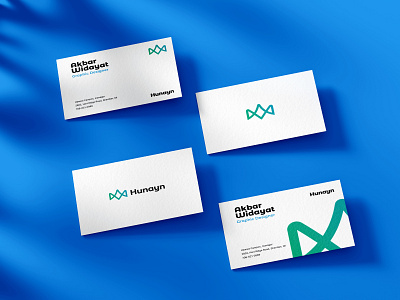 Hunayn Mockup abstract branding business corporate design graphic design icon id card illustration logo minimalism mockup modern monogram simple technology typography valley visual identity wordmark