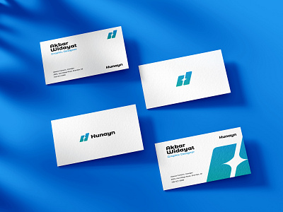 Hunayn Mockup #2 branding business corporate design graphic design icon id card logo mockup modern monogram simple technology visual identity wordmark